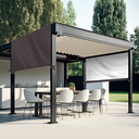 Universal Pergola Replacement Canopy Outdoor Canopy Shade Cover Waterproof Shade Top Cover for Outdoor Patio Porch Backyard(10 x 10 ft, Coffee)