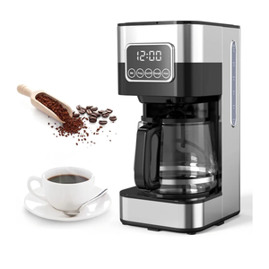 10-Cup Coffee Maker Drip Coffee Machine with 24H Programmable Timer & Brew Strength Control, Smart Anti-Drip System, Reusable Filter, Keep Warm