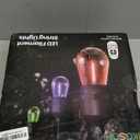 50FT Outdoor String Lights, Outdoor Lights for Patio,with 24+2 LED RGBW Color Change,3000K Bright White Waterproof Bulbs, Dimmer & Remote, Customized 12 Colors & 4 Modes, for Backyard Decor