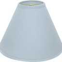 Aspen Creative 32267 Transitional Hardback Empire Shaped Spider Construction Lamp Shade in Light Blue, 16" wide (6" x 16" x 12")
