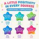 Aoriher 60 Pcs Stress Balls Bulk for Adult Stress Relief Gift with Quotes Motivational Inspirational Colorful Squeeze Balls Office Funny Small Anxiety Toys for Employee Student (Gradient Colors, Star), 4 cm/ 1.57 inches