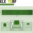 XLX TURF Green Fake Grass Table Runner for Sport Golf Spring Summer Party Decorations - 12 x 144 Inch Artificial Turf Table Centerpiece for Birthday, Wedding, Baby Shower