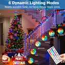 100ft Outdoor Rope Light, IP68 Waterproof 25 Color Changing String Lights with 149 Modes, Warm White & RGB LED Multicolor Twinkle Fairy Tube Lights for Indoor & Outside Railing, Balcony, Patio Decor