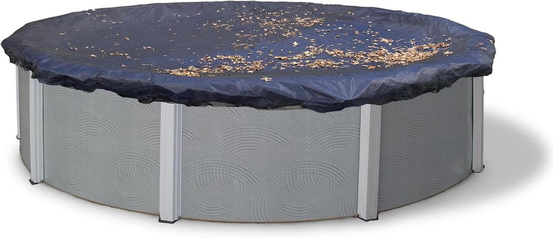Blue Wave 21 ft Round Leaf Net Pool Cover for Above-Ground Pools  Lightweight & Durable Mesh Net to Capture Leaves & Debris with 3 ft Overlap, Reinforced Grommets, Cable & Winch  Black Finish Blue Wave 21 ft Round Leaf Net Pool Cover for Above-Ground Pools  Lightweight & Durable Mesh Net to Capture Leaves & Debris with 3 ft Overlap, Reinforced Grommets, Cable & Winch  Black Finish