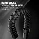Weighted Ropeless Battle Ropes, Heavy Portable Cordless Battle Ropes with Storage Bag, Black