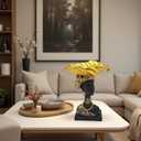 African Statues Tribal Woman Sculpture,9.5" Resin Figure Bust Figurine for Home Decor,Living Room/Table Top/Bookshelf/Coffee Tables(C01CD106)