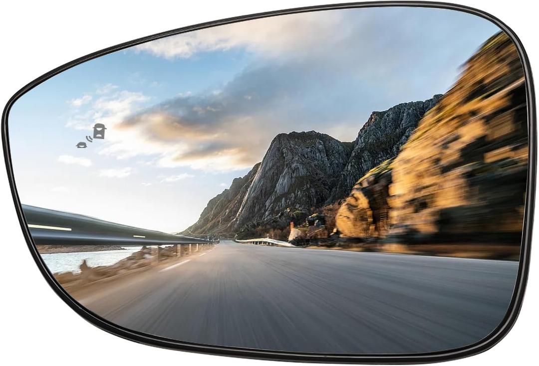 Driver Side Mirror Replacement for Honda Accord 2018 2019 2020 2021 2022 - Left Side Mirror Glass, Rear View Mirrors Glass with Power Heated & Blind Spot