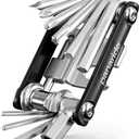 Bicycle Multi Tool with Chain Breaker 20in1 Professional Bike Repair Kit. Includes Hex, Torx T25/T30, Mavic Spoke Wrench & Valve Core Remover. Compact & Lightweight for Road, MTB & Gravel