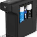 Avalon Countertop Water Filter System, NSF Certified Dual Filtration, Non Electric Dispenser with Drip Tray, Black
