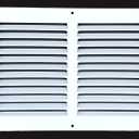 Fits 20x6 Duct Opening Stamped Steel Return Air Grille Vent Cover Grille for Sidewall and Ceiling in White Surface Dimensions: 21.75"W X 7.75"H (20" W x 6" H Duct Opening)