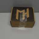 Mega Handles Glamor Dummy Lever, Door Handle Set for Closet or French Doors, Single Side Door Levers, Non-Turning, Fits All Standard Door Sizes, Screws Included - Matte Black (2 Pack)