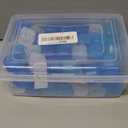 Reusable Ice Cube with Lid & Bin, 60 Pack Plastic Ice Cubes for Drinks BPA Free, Refreezable Square Ice Cubes for Water Bottles, Whiskey, Vodka, Coffee, Cocktails, Beer or Wine