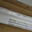 LazBlinds No Tools No Drill Cordless Roman Shades for Windows, Blackout Thermal Insulated UV Blocking Window Blinds, Lightweight Fabric Blinds for Indoor Windows, 48" W x 60" H, Blackout - White