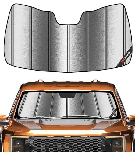 Pigenius Windshield Sun Shade for Ford F-150 2021-2026 - Metallic