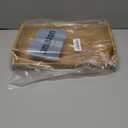 Rattan Serving Tray with Handles, Rectangular Wicker Basket Tray, Hand Woven Flat Basket for Coffee Table Dinning Room Bathroom (17 x 11.4 x 1.8 inch)