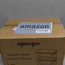 2 Pack Trash Bag Holder with Bamboo Lid, Stackable Trashbag Dispenser, Extra Large Garbage Bag Holder for Kitchen Laundry Room Under Sink Organization and Storage