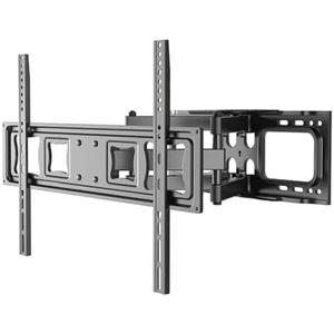 LAFLAURENT Full Motion TV Wall Mount for 37-80" TVs, Cold-Rolled Steel, VESA 200x200 to 600x400mm, Swivel 120° & Tilt, Supports Up to 99lbs, Durable & Easy Installation