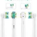 Toothbrush Replacement Heads Refill for Oral Electric Toothbrush Pro 1000 Pro 3000 Pro 5000 Pro 7000 Vitality Floss Action,8 Count with Covers