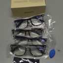 CCVOO +2.5 Ladies Reading Glasses for Women Clear Vision 5-Pack Blue Light Filtering Readers with Spring Hinges