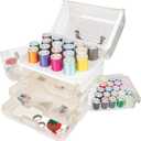 Singer Sew-It-Goes, 224 Piece - Sewing Kit & Craft Organizer - Sewing Case Storage with Machine Sewing Thread, White