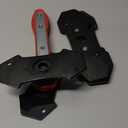 Brake Caliper Press, Caliper Piston Spreader, Brake Tools,Brake Caliper Piston, Brake Caliper Press Ratchet with 2 Extra pcs Steel Plates, Red
