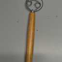 Danish Dough Whisk for Sourdough Bread  13 Inch Bread Whisk with Wooden Handle  304 Stainless Steel Hook for Heavy Dough Baking, Swedish Dough Whisk Tool