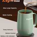Kepwam Heated Coffee Mug T2-Plus, 20oz Fastest Heating Smart Mug, Coffee Mug Warmer Set, Hot Up to 149, Beverage Warmer Cup for Coffee, Tea Gifts
