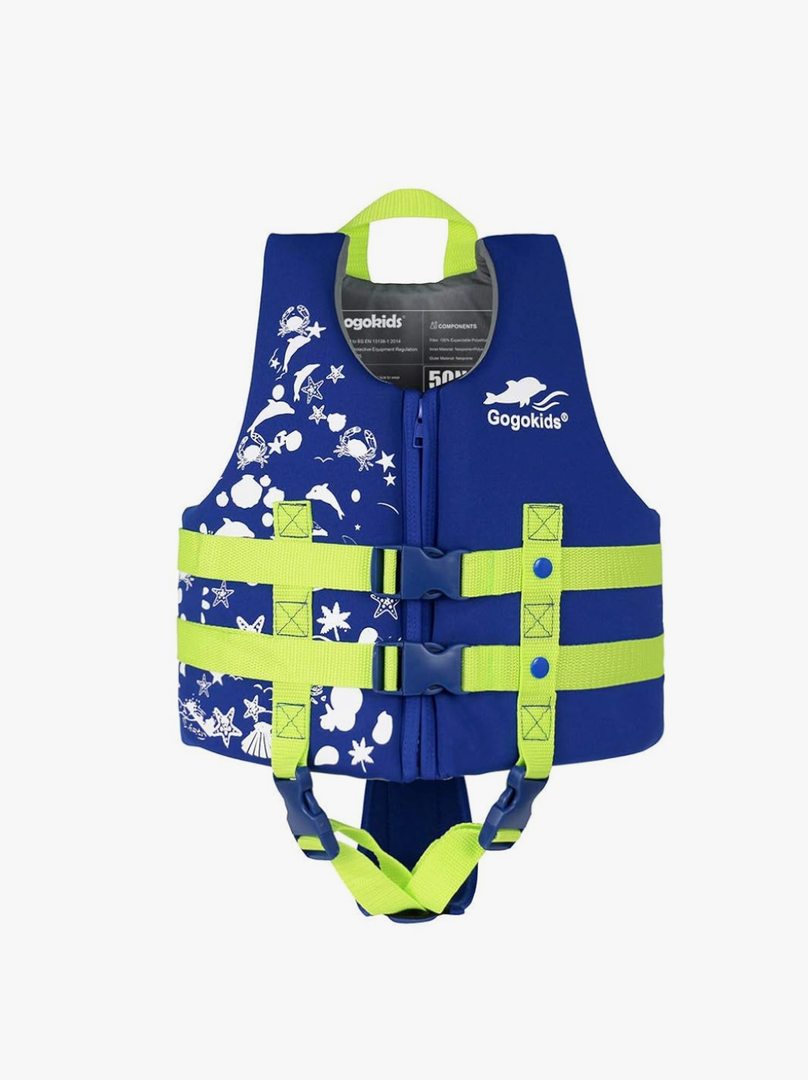 Gogokids Toddler Swim Vest, Kids Floaties – Boys & Girls Buoyancy Jacket, Swimming Aid for Pool & Beach, Fits 2-8 Years / 22-60 lbs M 4-6Y
