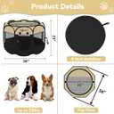 Siedihit Dog Cat Playpen, Medium Puppy Pet Playpen, Dog Crate Tent Cage