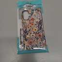 Case for iPhone 16,Shockproof TPU Bumper Drop Protection Hybrid 2-Layer Hard Cover for iPhone 16-Dark Embroidery Flower