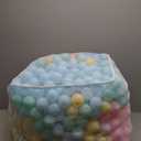 Amazon Basics BPA-Free Ball Pit Balls with Storage Bag, Crush-Proof Plastic for Toddlers Kids 12+ Months Play, 6 Pastel Colors, 1000 Count