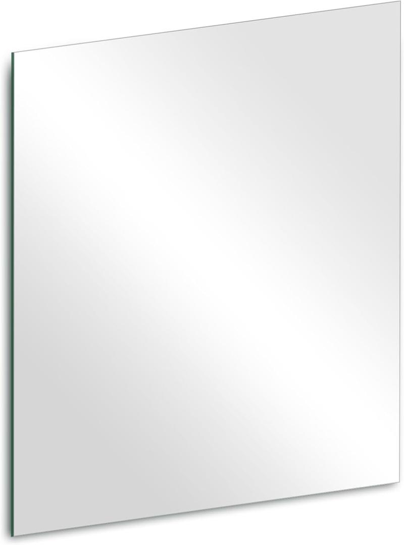 14 x 12 inch Glass Wall Mirror Tile Self Adhesive Frameless High Clear Mirror Sheet for Wall, Home Gym, Door, Bathroom, Bedroom Decor