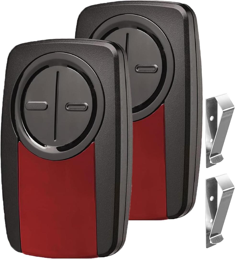 380UT 375UT 375ML Universal Remote Control Replace Liftmaster Garage Opener, Compatible Compatible Linear, Genie,Wayne Dalton Garage Door Openers (Red)