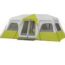 CORE Instant Cabin Tents | 12 Person Family Cabin Multi Room Pop Up Tents Car Camping | Included Storage Pockets for Camping Accessories
