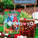 Spring Garden flag of Double Sided Double Stitching 12x18 inch Easter Spring Yard Flags for Outside Decor(Gnome)