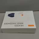 Portable Heating Pad for Back, Cordless Wearable Heat Belt with Massager for Lower Back Pain Relief, Battery Powered 8000 mAh Rechargeable, MAXwarm 3.0, Gift for Women Men 90-310 lbs (Black)