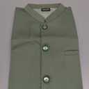 Maple Clothing Men's Modi Jacket Traditional Indian Sleeveless Mandarin Neck Waistcoat Vest (Green, M)