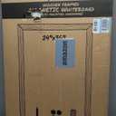 Real Wooden Framed Magnetic Dry Erase Whiteboard, 24" X 36", Vertical/Horizontal Wall Mount, Includes Black Marker, Eraser and 4 Magnets, by Better Office Products (Solid Black)