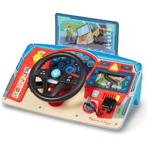 Melissa & Doug PAW Patrol Rescue Mission Wooden Dashboard Kids Activity Board, Toddler Sensory Toys, Pretend Play Driving Toy, PAW Patrol Toys for Kids Ages 3+, 14.6 x 9.2 x 7.1
