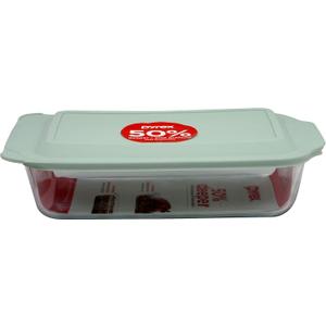 Pyrex CORINGWARE-PYREX DEEP 9"X13"BKR W/LID, Plain