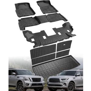 Floor Mats for Nissan Armada/for Infiniti QX80 2019-2024 (7 Seats)