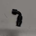 90 Degree 8AN Female Flare to 1/2" (12.7mm) OD Fuel Hardline Tube Adapter Fitting Aluminum Black