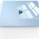 Compatible with MacBook Air 13 inch Case, Crystal Clear Shell, Fits 2022-2025 M4/M3/M2 Models A3240 A3113 A2681, Color-Matched Transparent Design for All MacBook Air 13.6 inch, SkyBlue