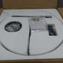 5 Light Black Chandelier 19.68" Drum Farmhouse Chandelier for Dining Room, 19.68 in diameter, 22-95.86 in height
