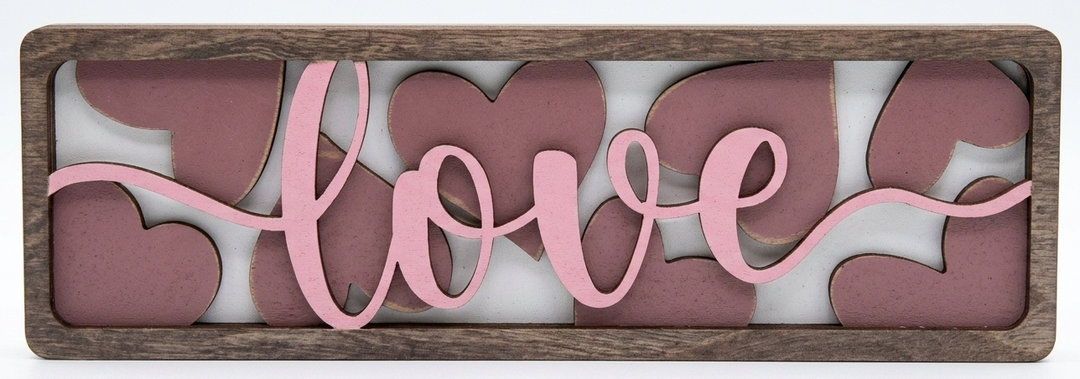 Wood Cutout Front Door Wooden Decor Letters Art Sign Wall Hanging Decor for Restroom Bedroom Cafe Shop Apartment Hotel Rustic Farmhouse Porch Party Valentines' Day Gifts