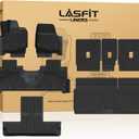 LASFIT Floor Mat&Cargo Backrest Mat for Fit 7 Seats 2025 2026 Ford Expedition Standard,Easy Clean 100% TPE All Weather TPE Custom Fit for SUV Car Liners, 1st& 2nd& 3rd& Cargo Liner, Black 5pcs