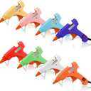 Mini Hot Glue Gun Kit 8 Pieces Hot Melt Gun Crafts for Kids School Craft Project DIY Arts and Home Quick Repairs (20 Watts,Multicolor)