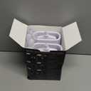 Sellemer Toilet Brush and Holder Set for Bathroom, Flexible Toilet Bowl Brush Head with Silicone Bristles, Compact Size for Storage and Organization, Ventilation Slots Base (2 Pack, Pearl White)