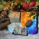 HESTECH Hockey Card Binder 9 Pocket with 50 Removable Sleeves, Collectible Trading Card Albums Display Storage Organizer Fits 900 Card, Sports Card Holder for Collectors Boys and Girls Gift