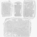 4pcs Clear for Toiletries Transparent Pouch Multifunctional Organizers for Makeup Phones and Essentials Durable Plastic with Convenient Storage for Travel and Outdoor Activities